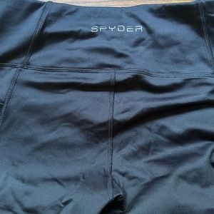 Women’s Spyder fleece lined dark navy leggings size large